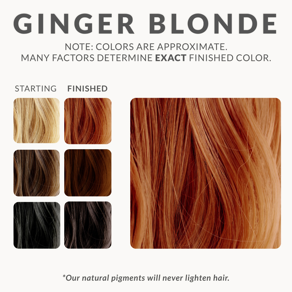 ginger blonde henna hair dye